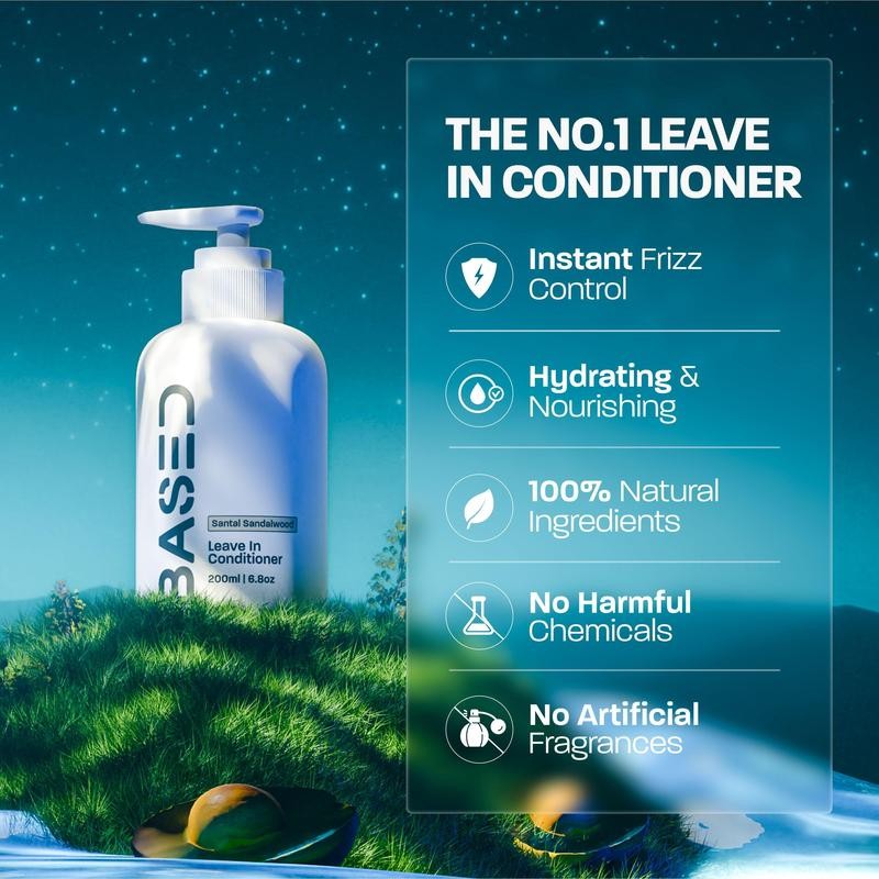 Based Bodyworks Leave-in Conditioner | Instant Hydration & Anti-Frizz |