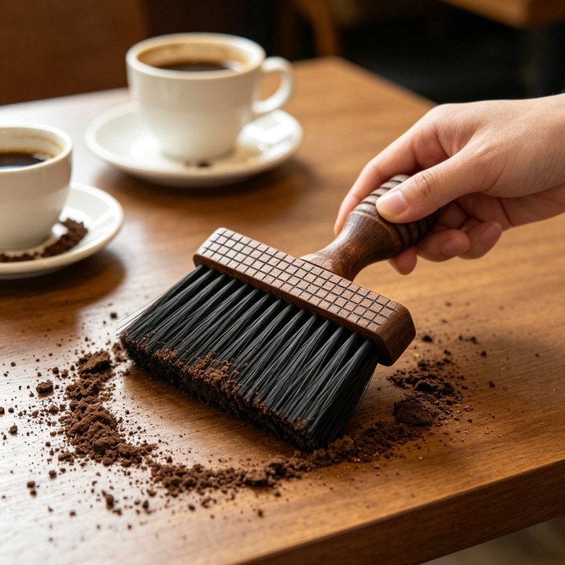 Stiff Bristle Wooden Handle Cleaning Brush