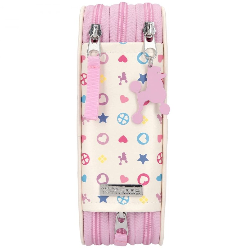 Depesche 10806 TOPModel Filled 3-Compartment Pencil Case Bling with Poodle