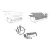 Textil-home Relax Luka Armchair Protector (Pack of 2 Units), 1
