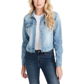 Jessica Simpson womens Pixie Classic Feminine Fit Crop Jean Jacket, Maude, 3X US