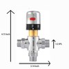 TreMax Thermostatic Mixing Valve - Hot & Cold Water Mixer,