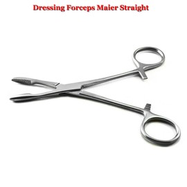 MEDSPO Professional Forceps | Dental Medical Ortho Surgical Needle Holder Locking | Veterinary Suture Restorative | Orthodontic Pliers Instruments CE (Dressing Forceps)