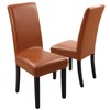 YISUN Dining Chair Covers, Solid Pu Leather Waterproof and Oilproof