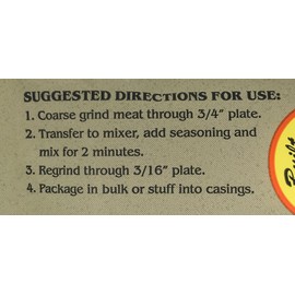 A.C. Legg's - Mild Italian Sausage Seasoning, 2 Packs - 8 Ounce each