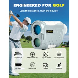 Cert Leidis 1500Y Hunting Rangefinder, Laser Range Finder White