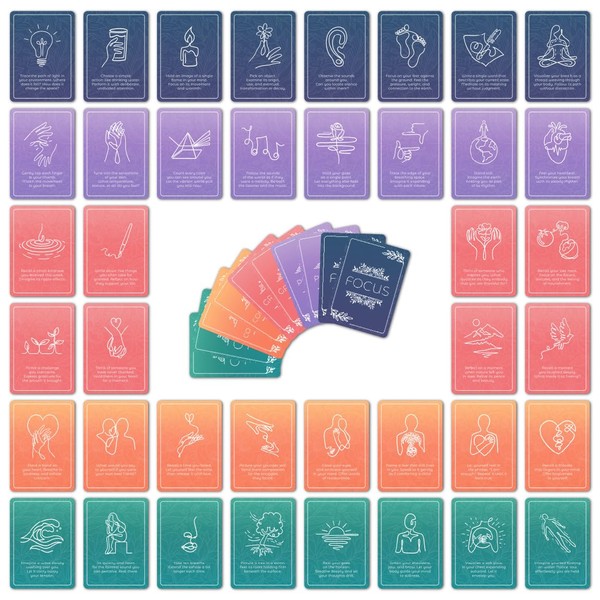 52 Mindfulness Cards, Stress and Anxiety Relief Mindfulness Tools, Therapy