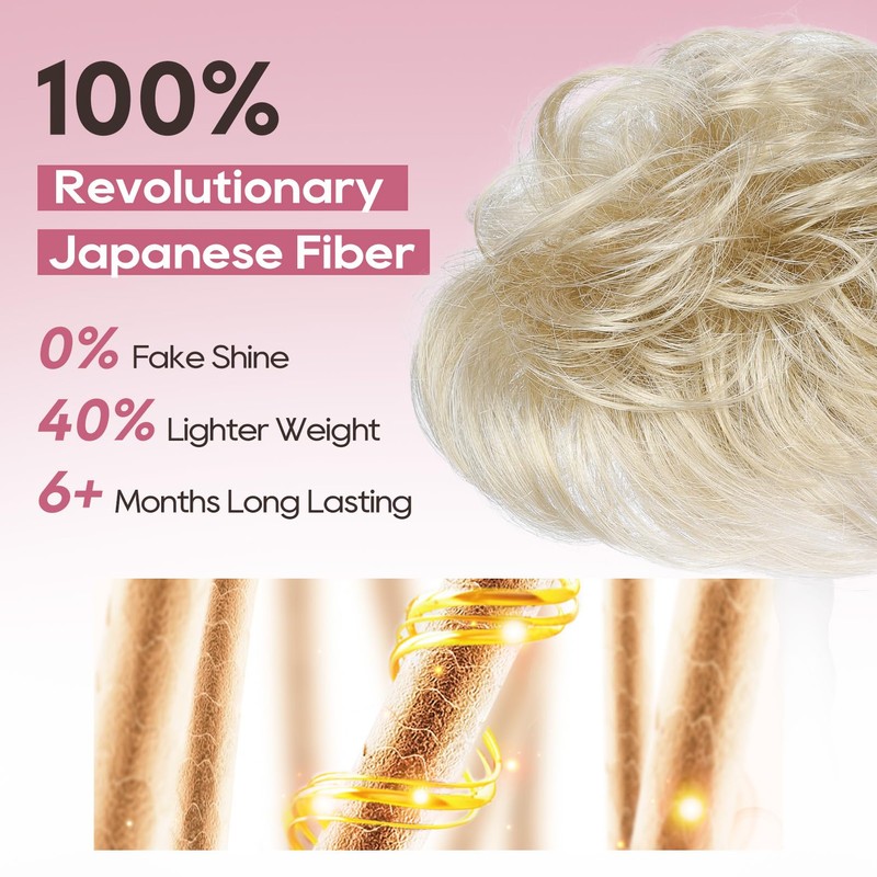 REECHO Hair Topper, Short Wiglet Hair Topper for Women with