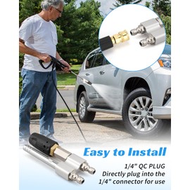 FurnyQuaint Shooter Tip M5 Twist Nozzle, Long Range Soap Nozzle, Fit for Pressure Washers from 1000 PSI to 6000 PSI，for 3-7 GPM