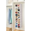 mDesign Hanging Storage with 20 Compartments - Large Hanging Organiser