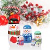 5pcs Christmas Handpainted Cute Wooden Matryoshka Dolls Russian Nesting Dolls
