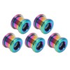 5Pcs 6.5mm Bike Single Chainring Screw Titanium Alloy Rust Protection