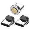 VAFOTON 9Pin Typ C Schnelllade Magnet Adapter [3Stück], Magnetisches Stecker