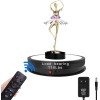 3 Color LED Light Base Non-Slip Rotating Display Stand, 110Lbs