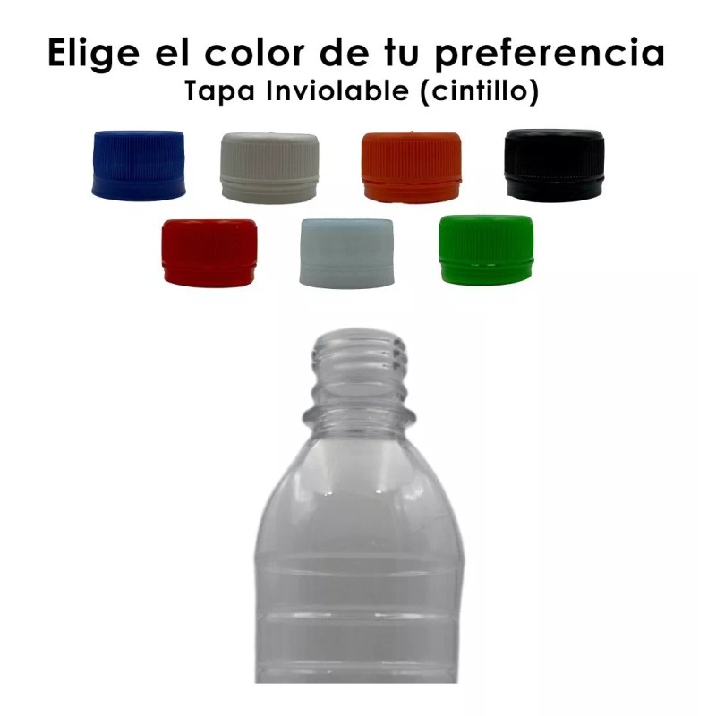 Xena Botella Agua Jugo Pet 500ml Con Tapa Seguridad Colores