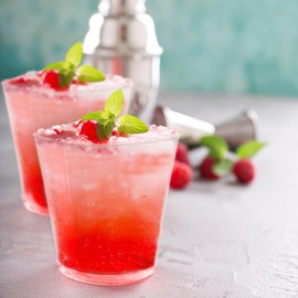 Tableclothsfactory 25 Pack | 9oz Crystal Clear Hard Plastic Party Cups with Rounded Rims, Disposable Tumblers