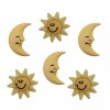 Buttons Galore Sun and Moon BZ104 ~ Baby Items by