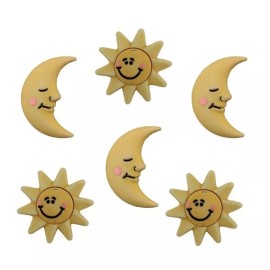 Buttons Galore Sun and Moon BZ104 ~ Baby Items by Buttons Galore - Craft Sew Quilt Scrap