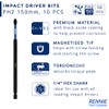 10 x Rennie Tools 150mm Long PH2 Impact Screwdriver Driver