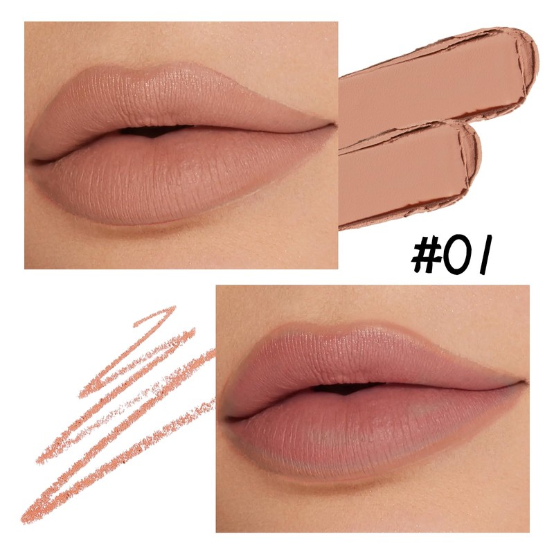 Boobeen Double Ended Lipstick Contour Pencil Make-Up Velvet Lip Gloss