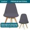 Granbest Jacquard Thickened Elastic Dining Chair Covers, Low Back Chair