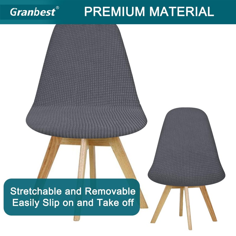 Granbest Jacquard Thickened Elastic Dining Chair Covers, Low Back Chair