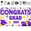 BlissYard Graduation Banner 2025 Congrats Grad for Party Decor Graduation