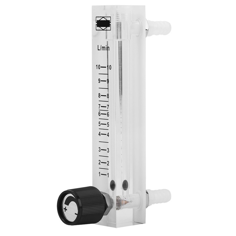 LZQ‑7 Flowmeter 1‑10LPM Flow Meter with Control Valve for Oxygen/Air/Gas