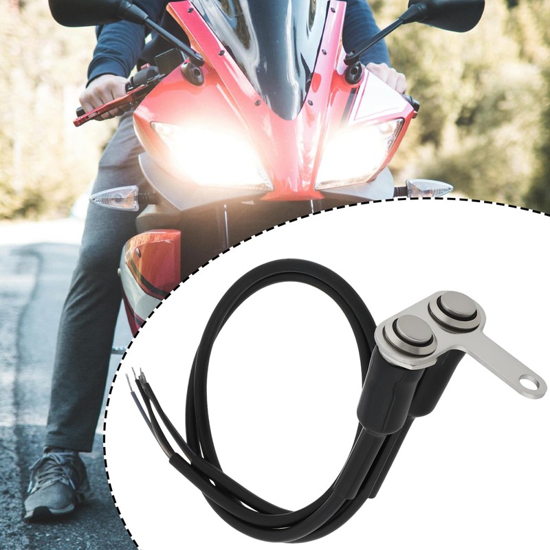 OTOTEC 12V LED Motorcycle Handlebar Switch Adjustable Mount Stainless Steel