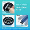 BOSORIO 3 Sets Gaskets Compatible with TAKEYA Originals Spout Lid