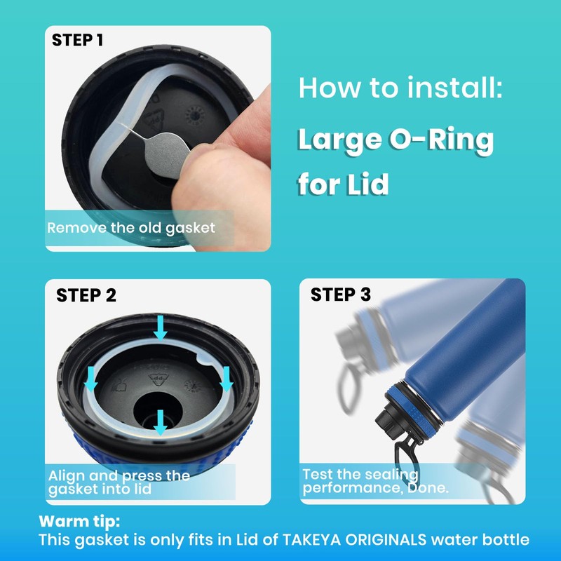 BOSORIO 3 Sets Gaskets Compatible with TAKEYA Originals Spout Lid