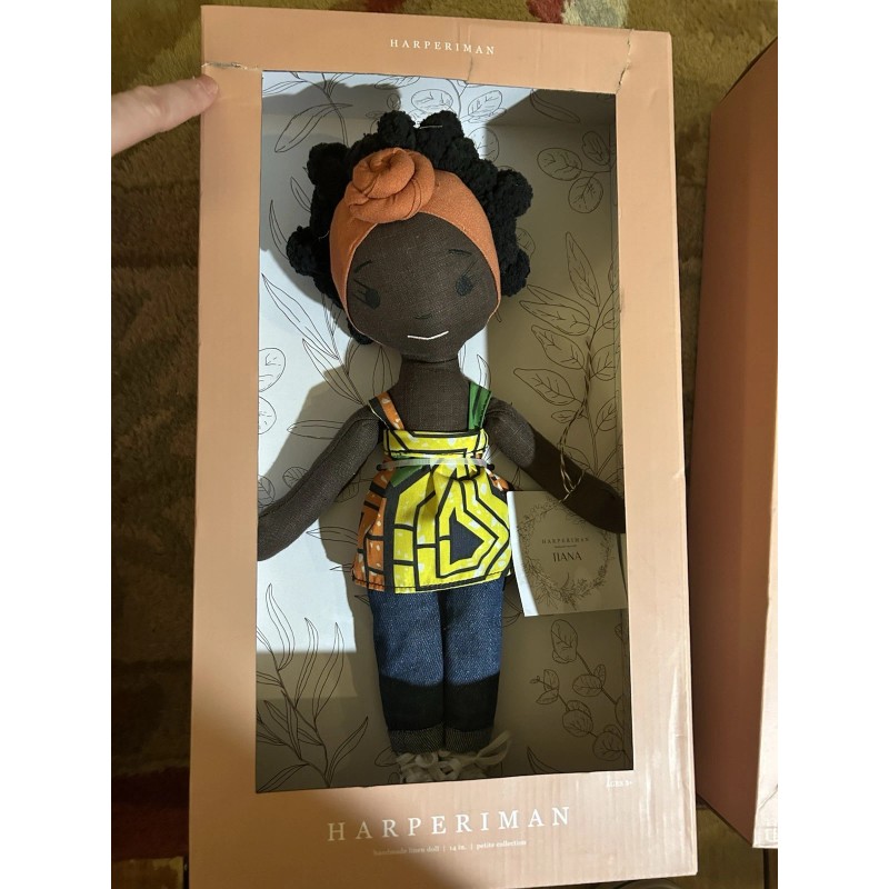 Harperiman NIB Harperiman “Hana” 14" Handmade Linen Plush Doll Made