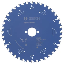 Bosch 2608644059 EXWOH 40 Tooth Top Precision Circular Saw Blade, 0 V, Blue