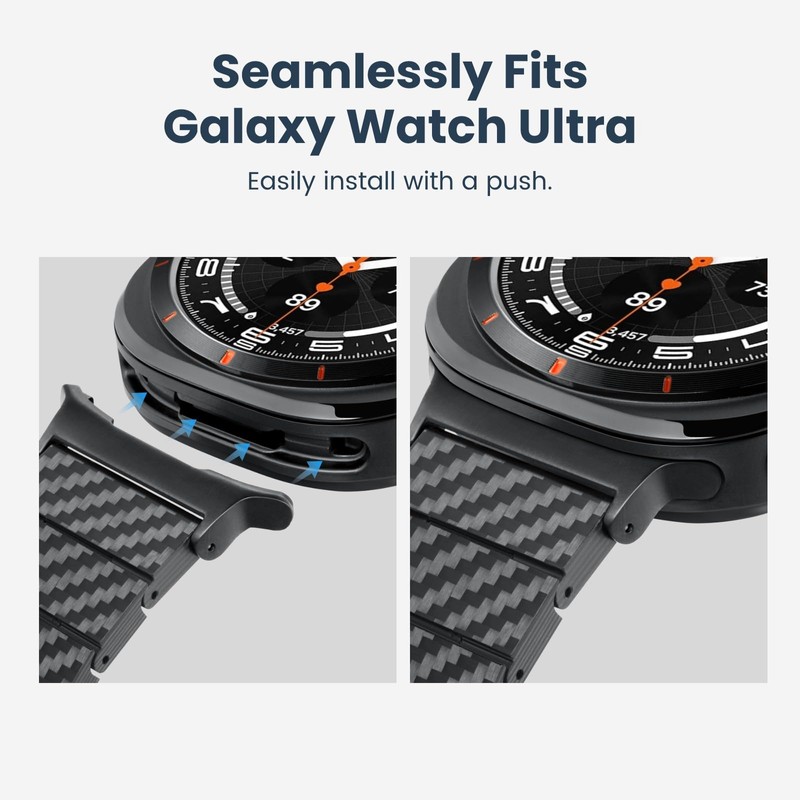 pitaka Carbon Fiber Watch Band for Galaxy Watch Ultra 47mm,