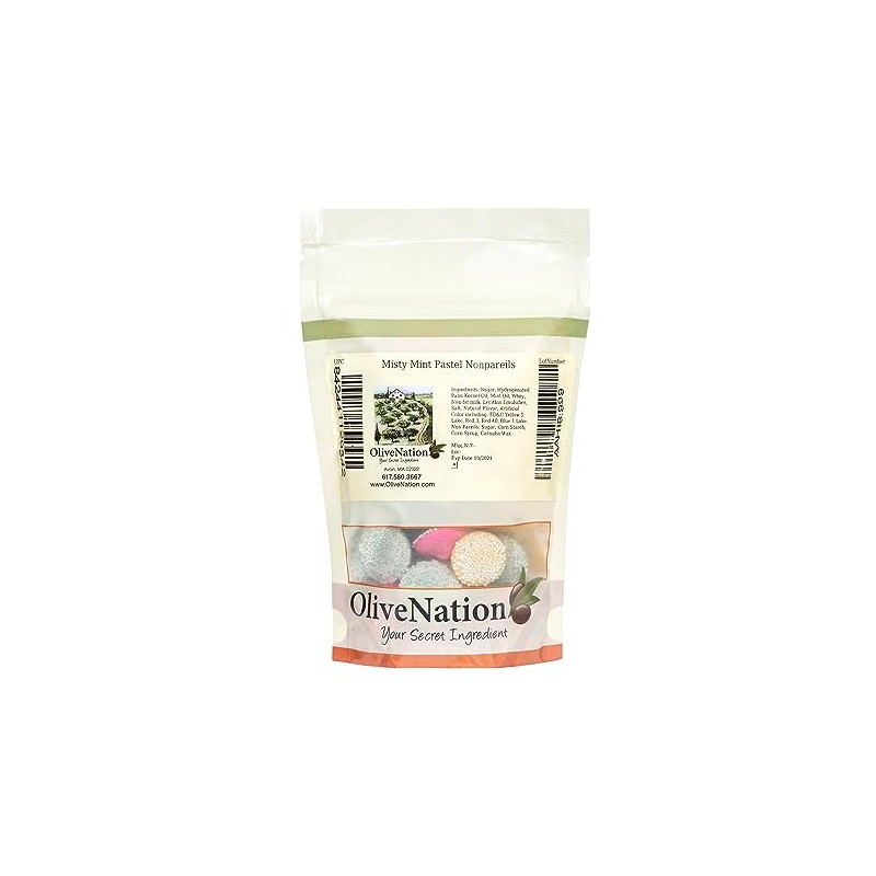 Misty Mint Pastel Nonpareils 8 oz