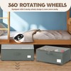 Under Bed Storage with Wheels, 2-Pack Under Bed Storage Containers