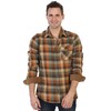 Gioberti Men's Brushed Flannel 100% Cotton Plaid Checkered Shirt with