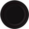 Unique Party 32080 Black Paper 9" Round Dinner Plates |