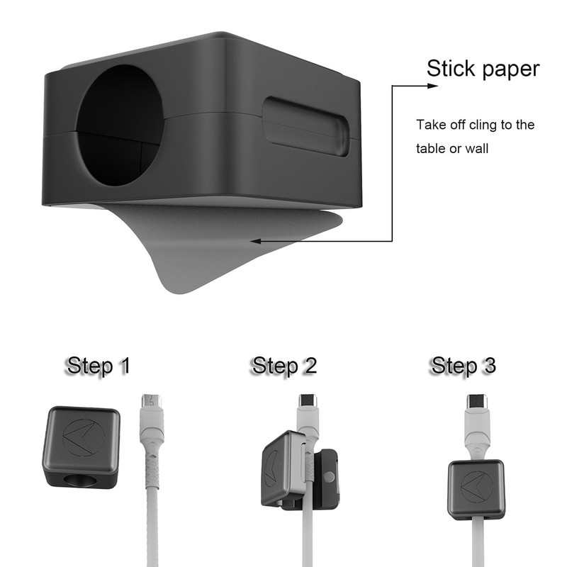 Housailei Magnetic USB Data Cable Clip Holder, a Versatile Cable