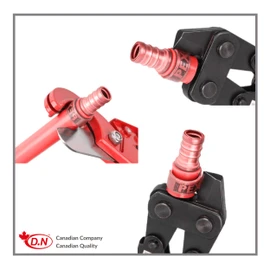 D.N 100 Pieces Heavy Duty 3/4" Crimp Rings, Copper Crimp Clamp Ring 3/4 Inch Plumbing PEX Fittings, Tubing, Pipe Connections (Pack of 100, 3/4_Inch)