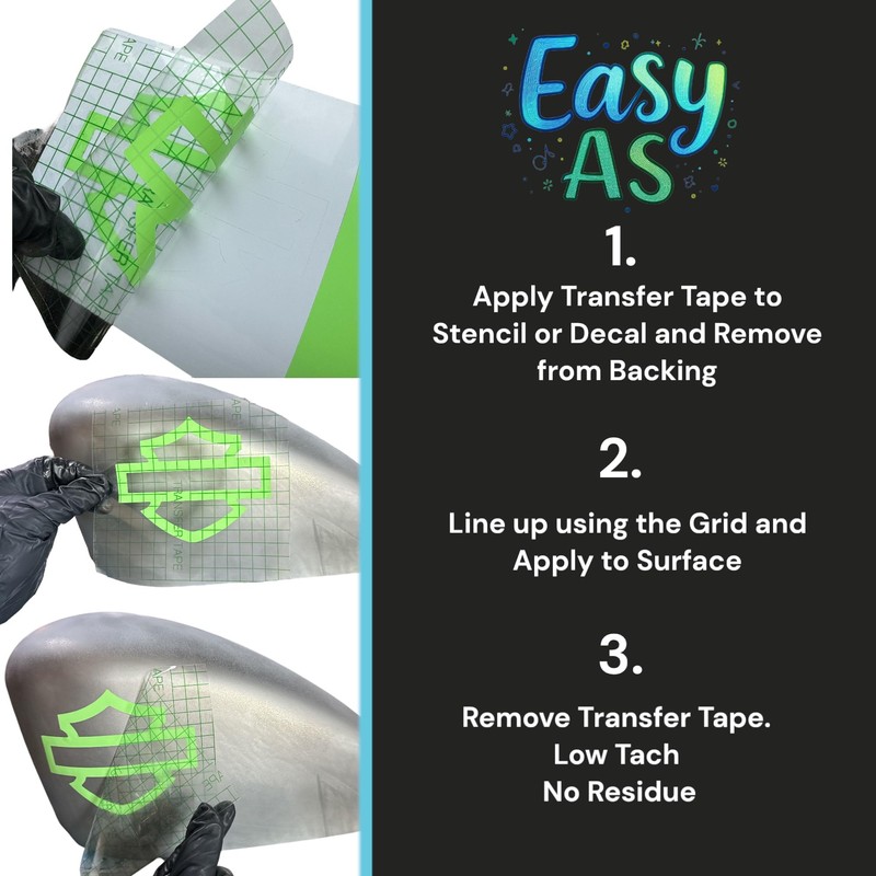 LiME LiNE Transfer Tape, Clear with Alignment Grid, No Residue