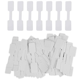 200pcs Blank Price Tags Tags Paper Price Tags Tape Jewelry Identification Labels Price Stags Pet Name Tags for Rings Bracelet Necklace Accessories