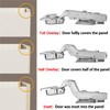 Kimdot Full Overlay 35mm Cup European Hidden Hinge Clip-on Plate