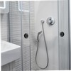 SHINEOFI 2Pcs Stainless Steel Shower Door Handle Circular Glass Door
