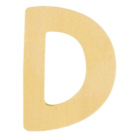 RAYHER HOBBY 6193300 Wooden Alphabet, 6 cm, D