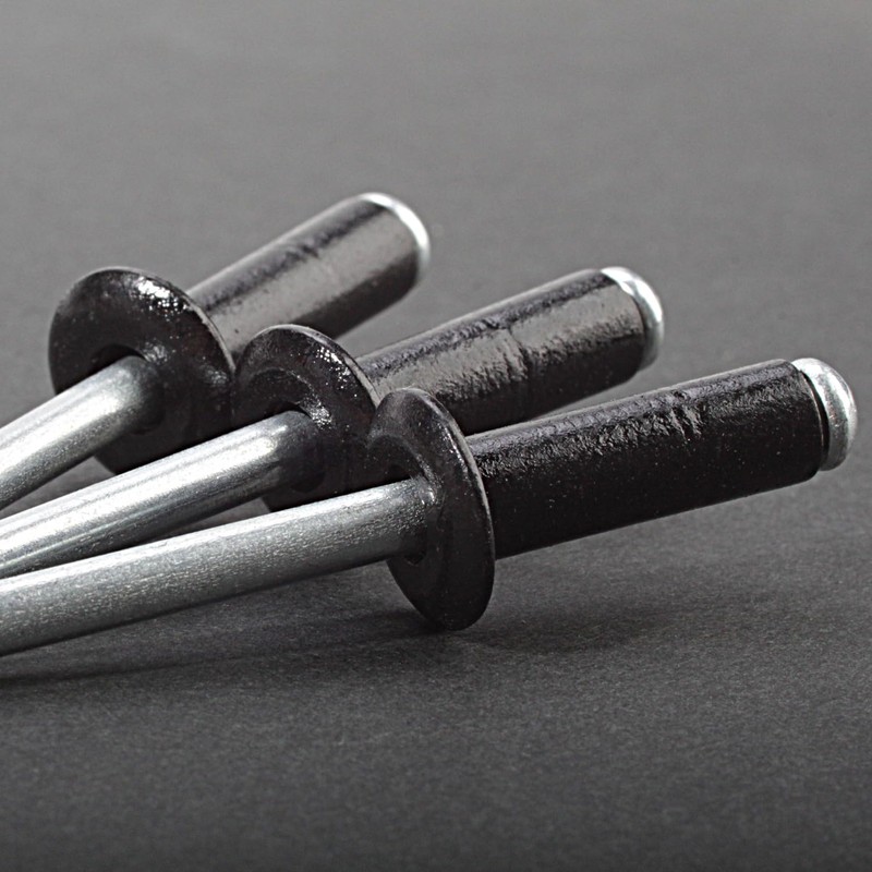 Linkup 120pcs pack 4.8mm x 18mm Black pop blind Rivets,