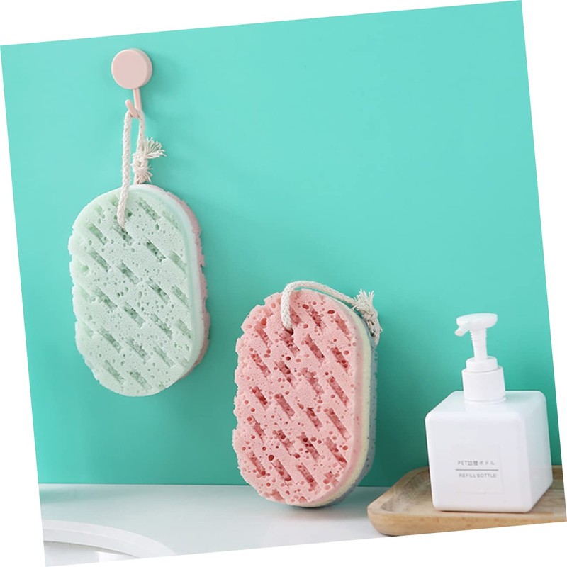 OHPHCALL Rich Bath Sponge Sponge Head Scrubber Body Scrubbing Tool