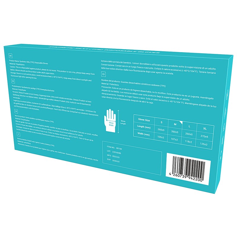 EUROPAPA® 100, 200, 300, 450 Pieces Value Pack TPE Transparent