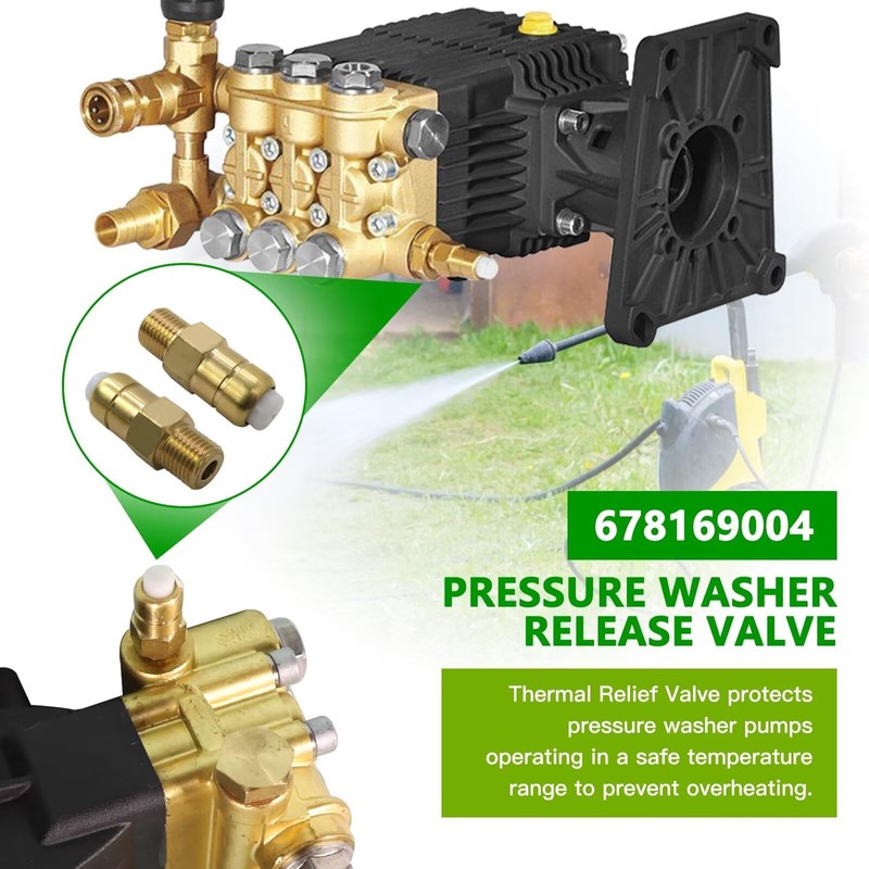 Qblahip 678169004 Thermal Relief Valve-2 Pack,Brass Thermal Release Valve for