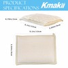 KMAKII Bamboo Kitchen Sponges Dish Sponges Natural Cleaning Sponges Beige